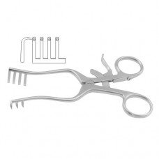 Weitlaner Self Retaining Retractor 3 x 4 Blunt Prongs Stainless Steel, 13.5 cm - 5 1/4"